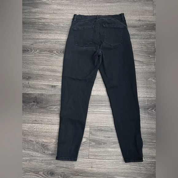 BLANKNYC The Bond Jeans Womens Size 30 Skinny Black Zipped Detail Ankle - Picture 5 of 8